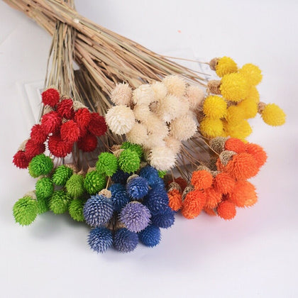 15Pcs Dried Flower Bouquets Artificial Strawberries Grass Flower Home Decor DIY