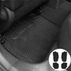 4 Pcs Heavy Duty Universal Black Rubber Car Mat Set Kit Non Slip Grip Van Mats