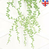 Artificial Hanging Plant Fake Vine Ivy Succulents String of Pearls Home Decor UK