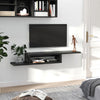 Wall Mount Media Console, Floating TV Stand, Entertainment Center Unit, Black