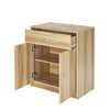Modern Beech 2 Door Storage Cabinet Sideboard Buffet with Drawer