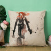 18" Marvel Pillow Case Super Hero Cushion Covers Sofa Cotton Linen Square Sofa