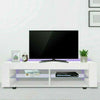 White High Gloss TV Unit Cabinet Stand LED Shelves Storage Furniture Living Room