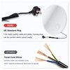Round LED Bathroom Mirror Demister Pad Touch Sensor Magnifying With Plug 600mm