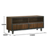 Bretton TV Unit Stand Media Cabinet 2 Drawers + Shelf Walnut