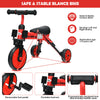 2 IN 1 Kids Tricycle Toddler Bike Trike 3 Wheels Folding Baby Balance BikeWalker