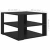 Coffee Table Black 60x60x40 cm Chipboard Living Room Quality Unit