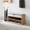 Shoe Bench Shoes Storage Rack Cabinet Organise Cushion Padded Seat Hallway Stool