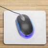 WIRED USB OPTICAL MOUSE FOR PC LAPTOP COMPUTER SCROLL WHEEL - BLACK MOUSE