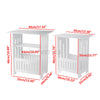Bedside Table Bedroom Nightstand Storage Cabinet Chest Side End Organizer White