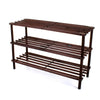 3 4 SLATTED TIER SHOE RACK WOODEN SHOE ORGANISER STORAGE UNIT SHELF STAND RACK