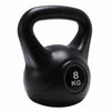 Vinyl Kettlebell Weight Fitness Home Gym Workouts Kettlebells 2KG-16KG Black