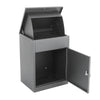 Large Steel Parcel Delivery Drop Box Lockable Home Storage Letter Mail Post Box