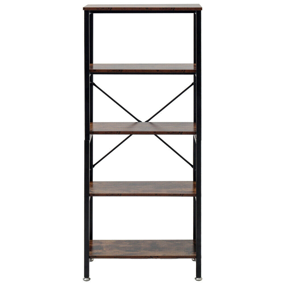 Industrial Vintage Metal Wood Storage Shelves Display Shelf Storage Unit Divider