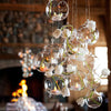 6/12/24/36pcs Hanging Christmas Baubles Clear Glass Tea Light Holder DIY Craft