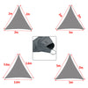 Sun Shade Sail Garden Patio Sunscreen Awning Canopy Shade 98% UV Block Grey
