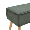 Upholstered Dining Bench Corduroy Stool Home Seating Hallway Waiting Room Bench