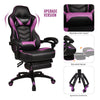 Modern Executive Office Racing Gaming Chair Swivel Computer Desk Recliner Purple