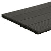 6x Garden WPC Composite Decking Tiles Interlocking Floor Patio Balcony Terrace