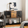 Industrial Storage Sideboard Metal Buffet Console Table Rustic Side Cabinet Room