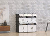 DIY 8 Cube Shoe Rack Multi Use Modular Organizer Storage Plastic Cabinets