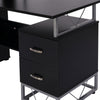 Computer Desk 2 Drawers Multi-Shelves Study Workstation PC Table Office