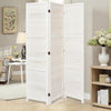 Folding Room Divider 3/4/6 Panel Wooden Privacy Screen Separator Free Standing