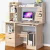 Computer Desk with Drawer Shelves Desktop PC Table Home Office Workstation Ace