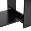 2 Tiers Modern Wooden Coffee Table with Storage Shelf Sofa Side Desk Living Room