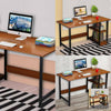 Home Office Computer PC Desk Writing Table 100cm Workstation Wood Bookshelf.