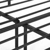 Double Bed Frame Black Metal Size 4ft6 Bedframe Solid Bedstead Base Sustainable