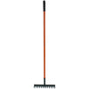 12 Tooth Rake Leaf Rake Carbon Steel Leaves Debris Gardening Maintenance Metal