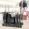 Metal Pan Pot Stand Holder Lids Rack Cupboard Kitchen Cabinet Storage Organiser