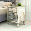 Mirrored Glass Bedside Table Nightstand Storage Cabinet Chest of 2/3 Drawers UK