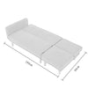 2 Seater Corner Sofa Bed Armchair Recliner Sofabed with Footstool Furniture