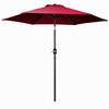 2.5M/2.7M/3M Garden Parasol Umbrella Round Sun Shade Outdoor Patio Crank Tilt