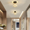 NEW Design Genuine Crystal Hallway Flush Ceiling Light Chandelier Free E14 Bulb