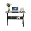 Home Office Computer Desk Study PC Writing Table Workstation 2 Shelf Furniture