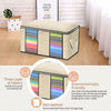 4Pcs Underbed Clothes Storage Bags Zipped Organizer Wardrobe Cube Closet Boxes