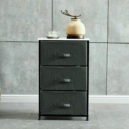 HOT Chest Of Drawers Bedroom Furnitures Bedside Cabinet Fabric Storage Wardrobe