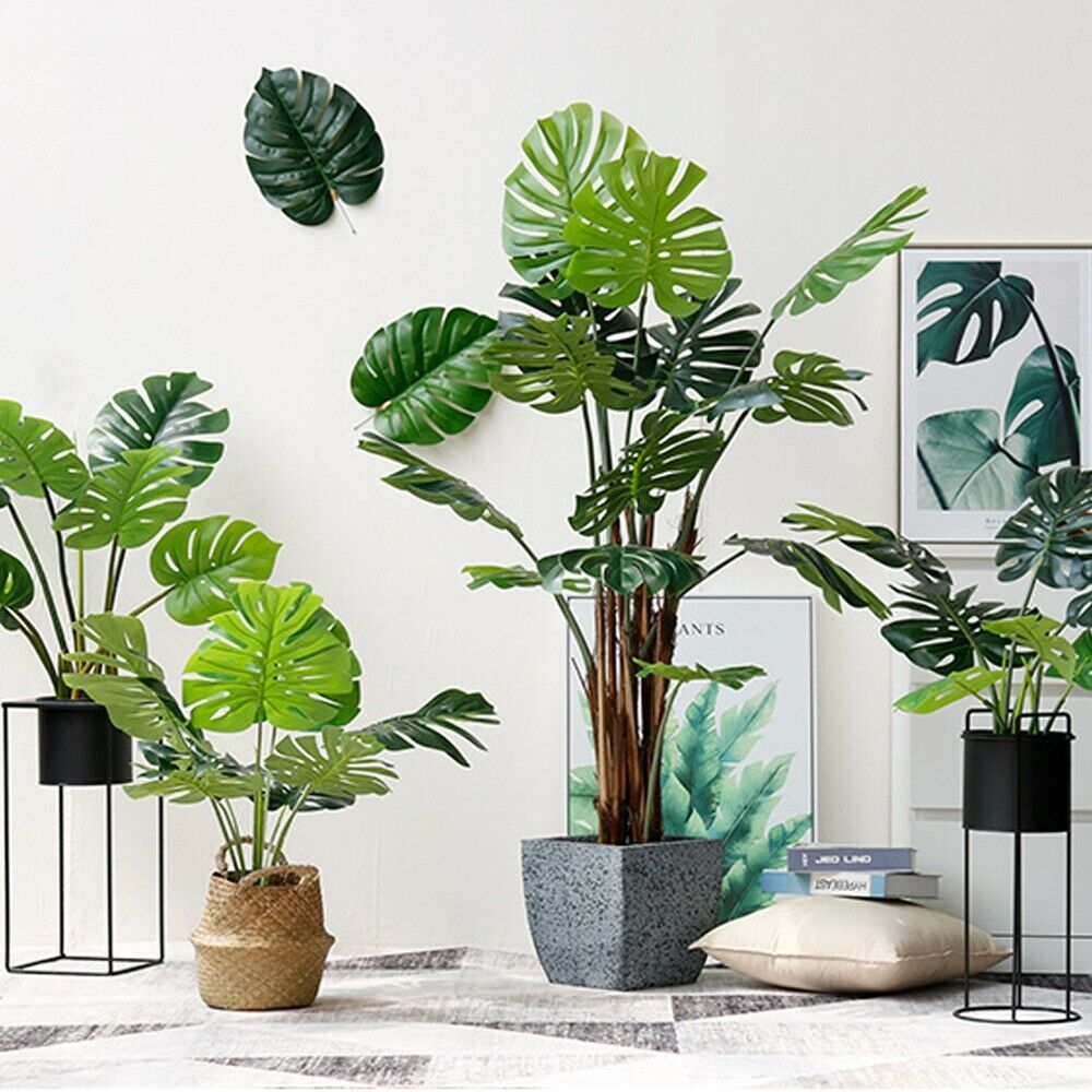 50cm Large Artificial Plants Office Home Garden Faux Plant Tree Indoor Decor✅