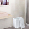 White Crisp Small Toilet Cleaning Product Storage Tidy Box Unit Bathroom