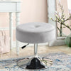Adjustable Height Swivel Dressing Table Stool Chair Velvet Makeup Padded Bedroom