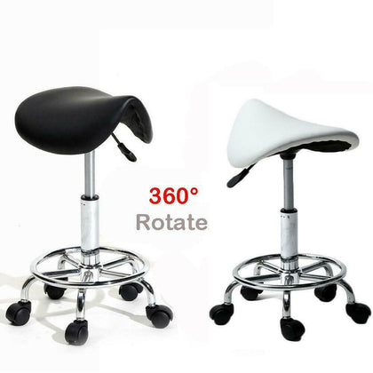 1/2Set Beauty Saddle Salon Stool Chair Hairdressing Barber Tattoo Therapist Lift
