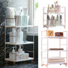 2/3 Tier Rose Gold Storage Holder Rack Shelf Organizer Shelving Countertop Units
