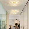 NEW Design Genuine Crystal Hallway Flush Ceiling Light Chandelier Free E14 Bulb