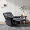 Manual Recliner Armchair PU/Velvet Sofa Reclining Chair with Adjustable Footrest