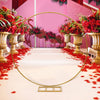Gold 2M Round Hoop Balloon Arch Backdrop Flower Display Stand Wedding Frame DIY