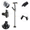 Telescopic Collapsible Cane LED Trusty Walking Sticks Great Gifts for Parents