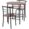 2 Seat Dining Table Chairs Set Compact Small Space Saving Breakfast Bar Kitchen